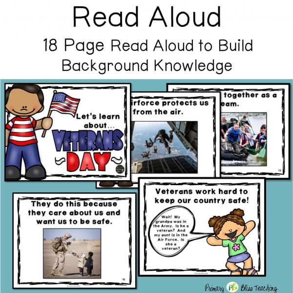 Veterans Day Mini Unit - Reading, Writing & Art Activities (Holidays Made Easy) - Image 2