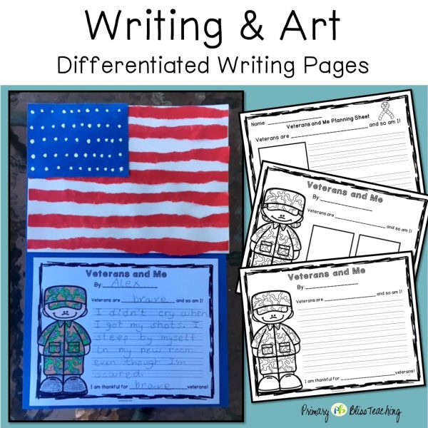 Veterans Day Mini Unit - Reading, Writing & Art Activities (Holidays Made Easy) - Image 5