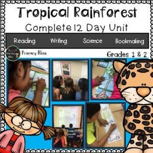 Rainforest Unit Reading Writing Science Bookmaking