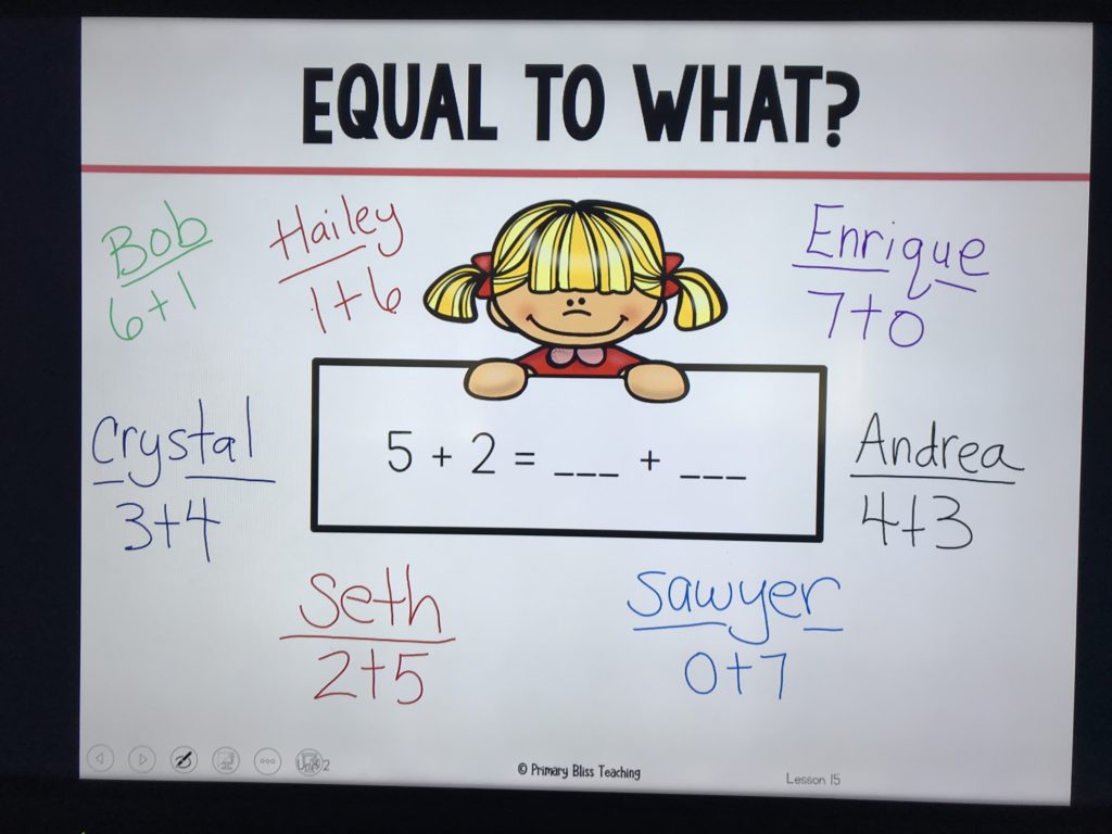 first grade number talk ideas 