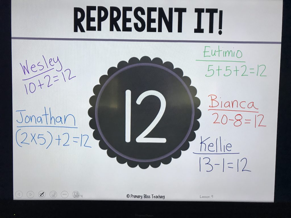 first grade number talks 