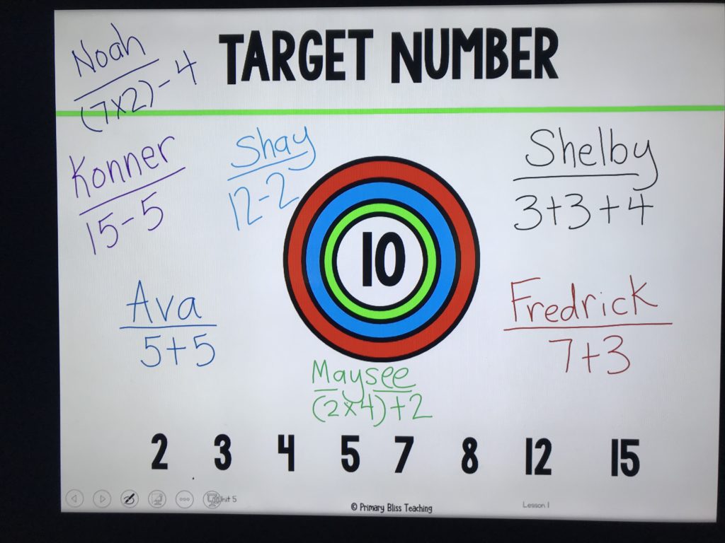 first grade number talks