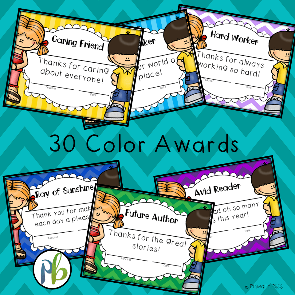 end of year awards comments