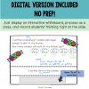 Number Talks: Numberless Math Word Problems (single by single digit ...