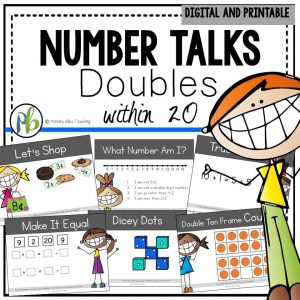 Number Talks - Doubles Strategy within 20 Focus (Digital and Printable)