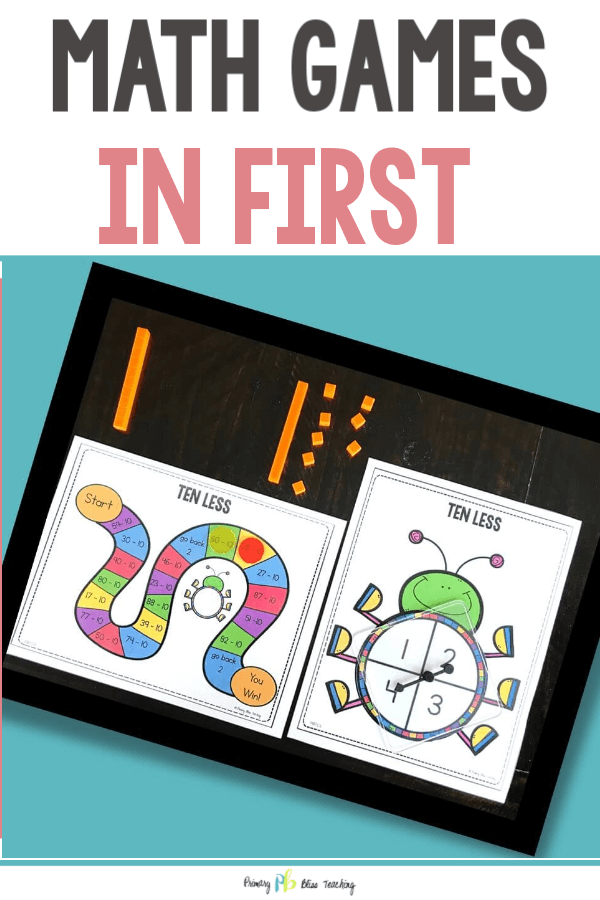 First Grade Math Games for Math Centers