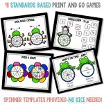 No Prep 1st Grade Math Center Games for the Year