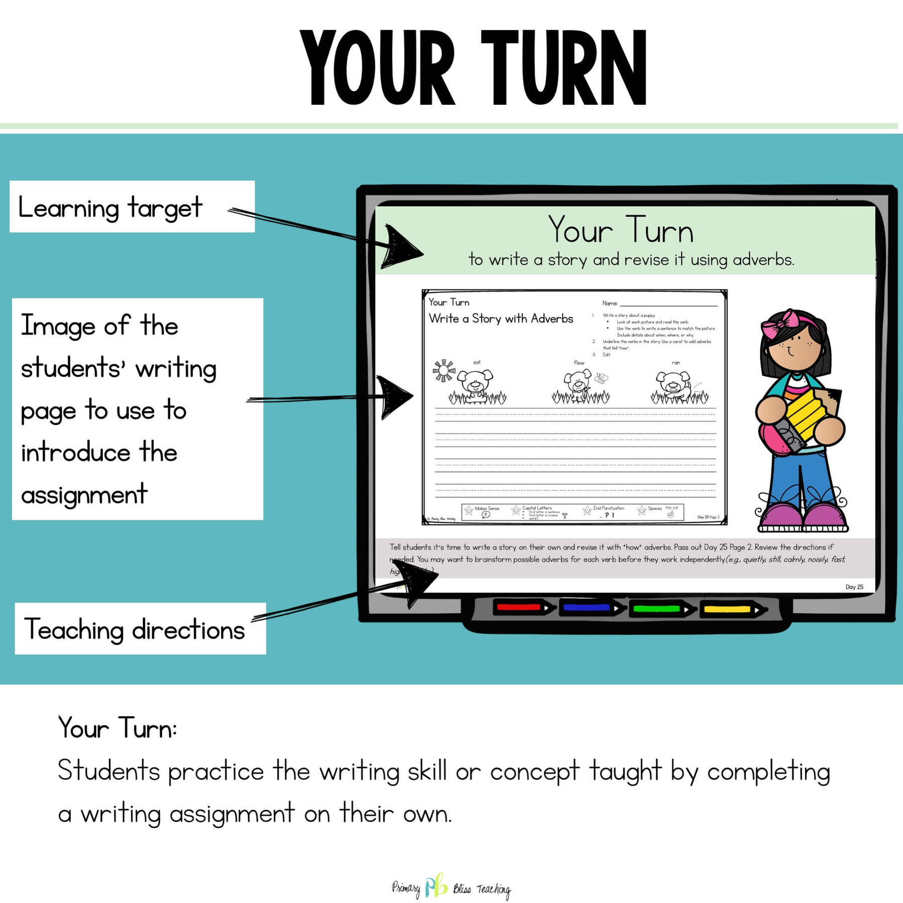 SECOND GRADE BEGINNING OF YEAR STRUCTURED WRITING CURRICULUM l 40 Lessons - Image 10