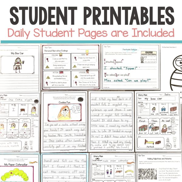 SECOND GRADE EXPLICIT PERSONAL NARRATIVE WRITING CURRICULUM with WRITING PROMPTS - Image 8