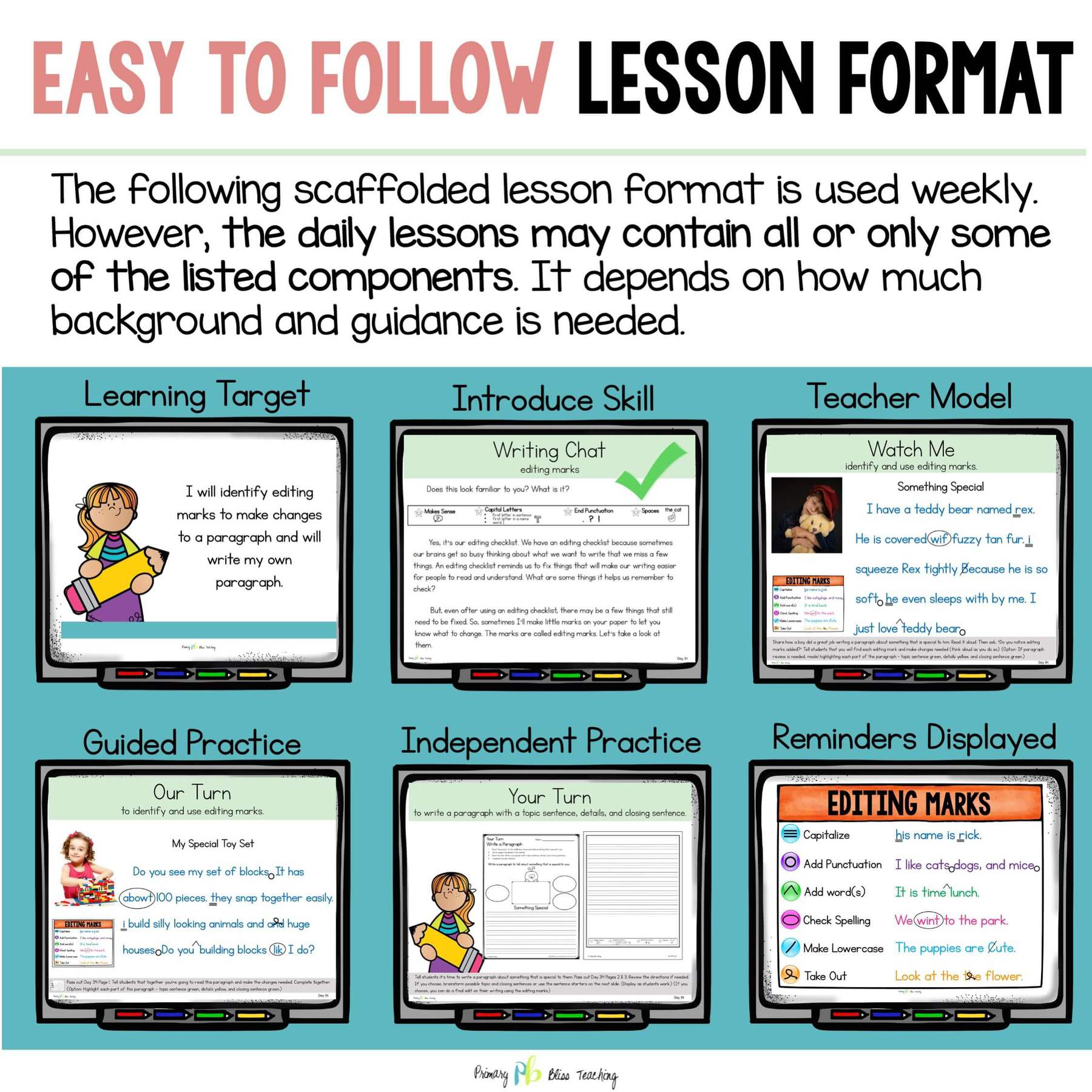 SECOND GRADE BEGINNING OF YEAR STRUCTURED WRITING CURRICULUM l 40 Lessons - Image 5