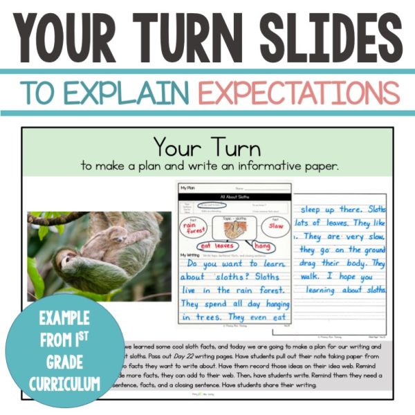 FIRST AND SECOND GRADE EXPLICIT WRITING CURRICULUM with WRITING PROMPTS - Image 6