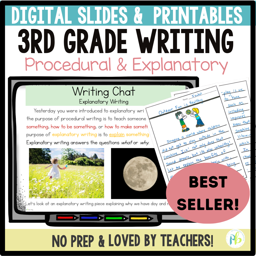 3rd Grade How To and Expository Writing