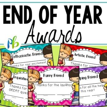 End of Year Awards for Primary Grades