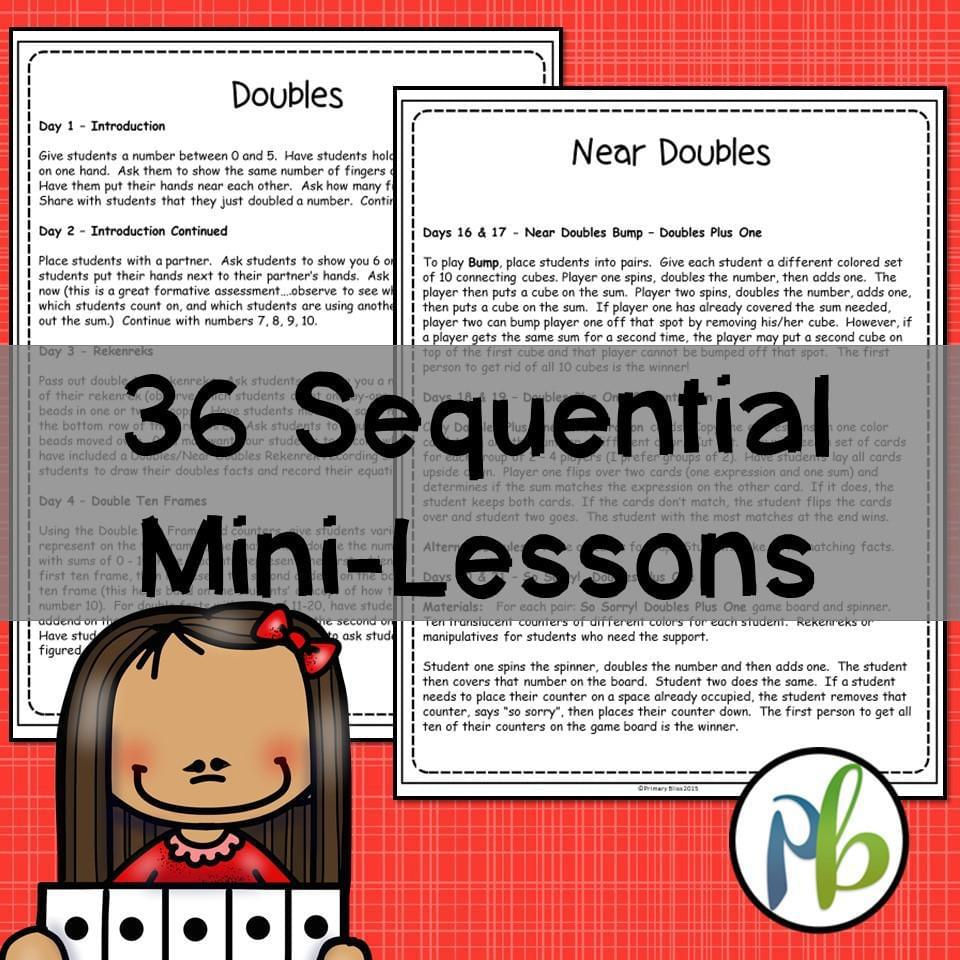 Doubles and Near Doubles Computational Fluency Unit