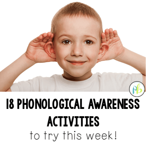 phonological awareness activities first grade