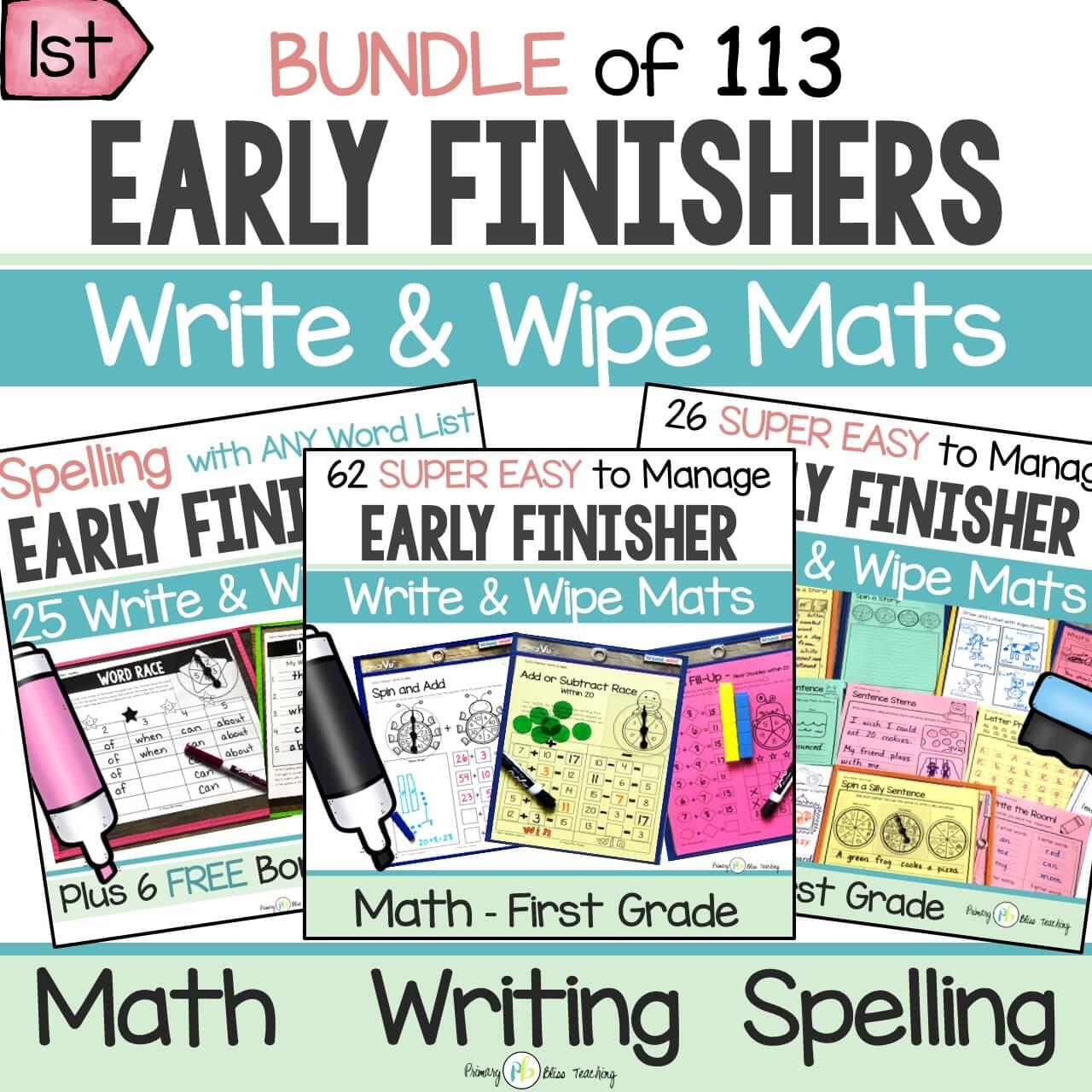 First Grade Early Finisher Activities