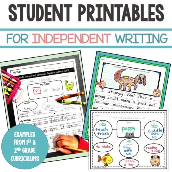 FIRST AND SECOND GRADE EXPLICIT WRITING CURRICULUM with WRITING PROMPTS - Image 7
