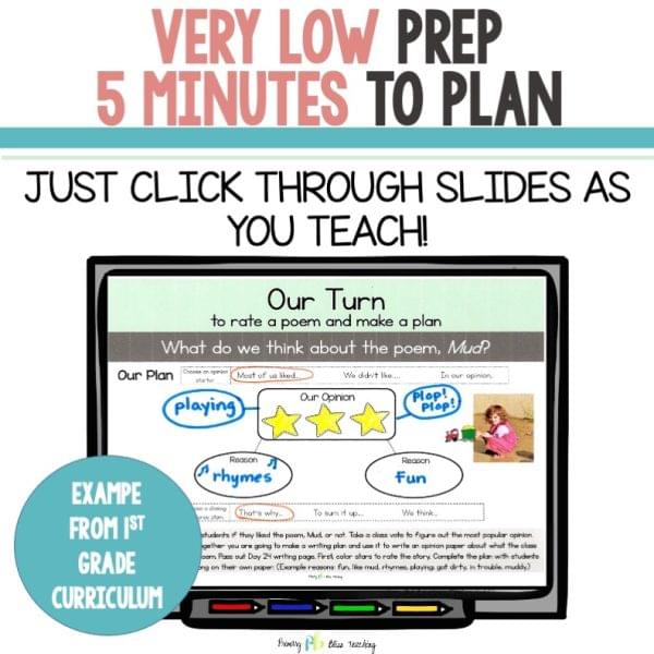 FIRST AND SECOND GRADE EXPLICIT WRITING CURRICULUM with WRITING PROMPTS - Image 2