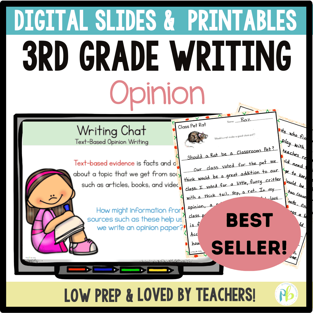 Opinion Writing 3rd Grade