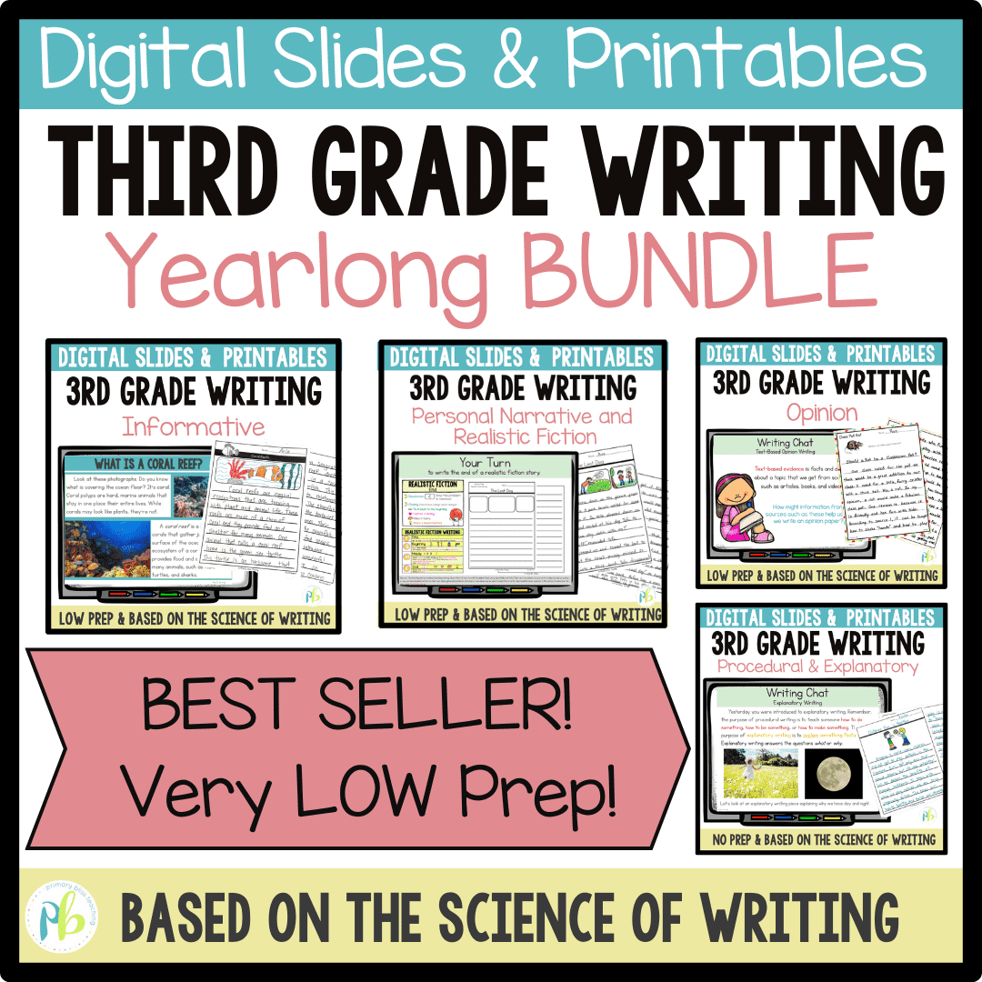 Third Grade Writing Curriculum Digital